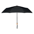 21 inch paraplu van gerecycled polyester, zwart