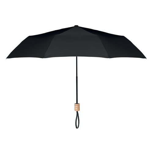 21 inch paraplu van gerecycled polyester, zwart