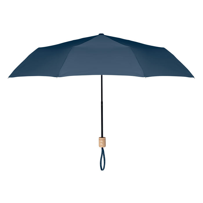 21 inch paraplu van gerecycled polyester, blauw