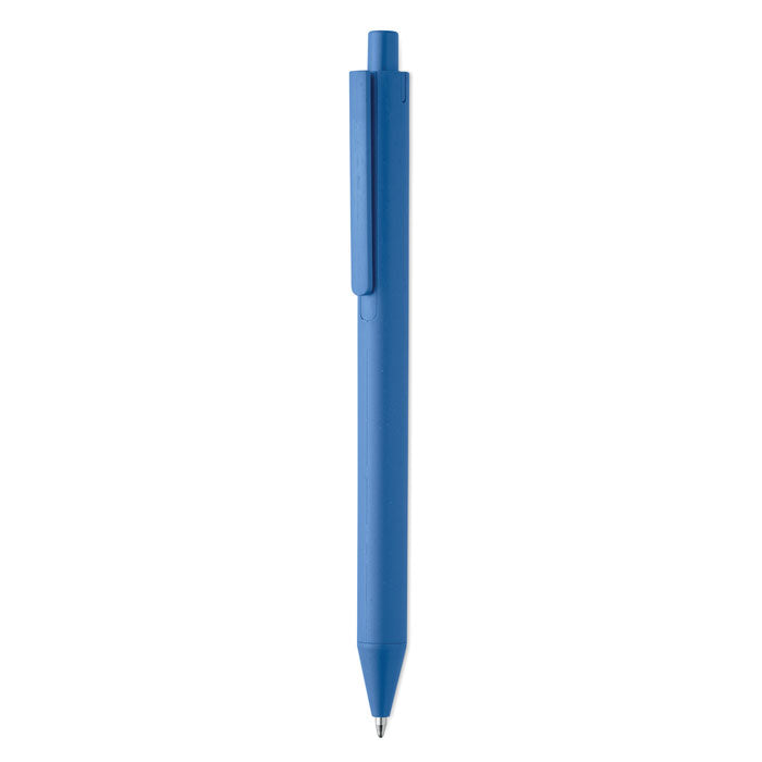Balpen met behuizing van tarwestro, royal blauw