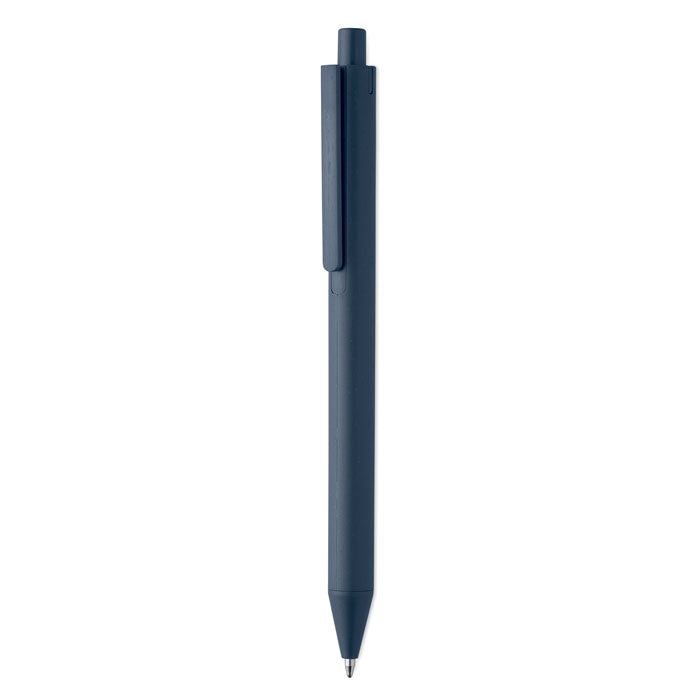 Balpen met behuizing van tarwestro, marineblauw