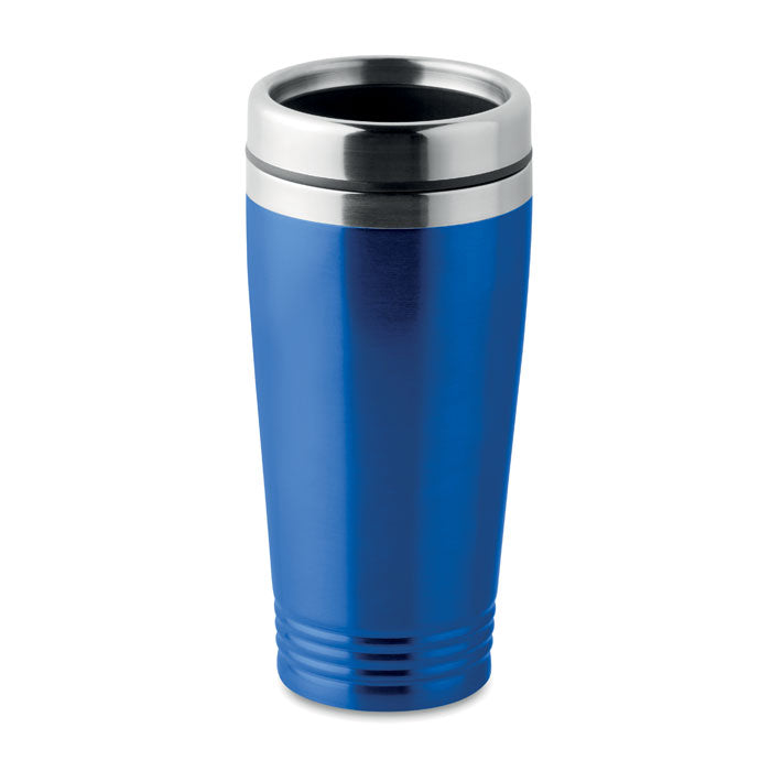 Dubbelwandige thermobeker 400 ml met deksel, royal blauw