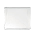 Toilettas van PVC met rits, transparant wit