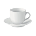 Espressokopje met schotel, 80 ml, wit