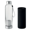 Theefles van borosilicaatglas, 500 ml, zwart