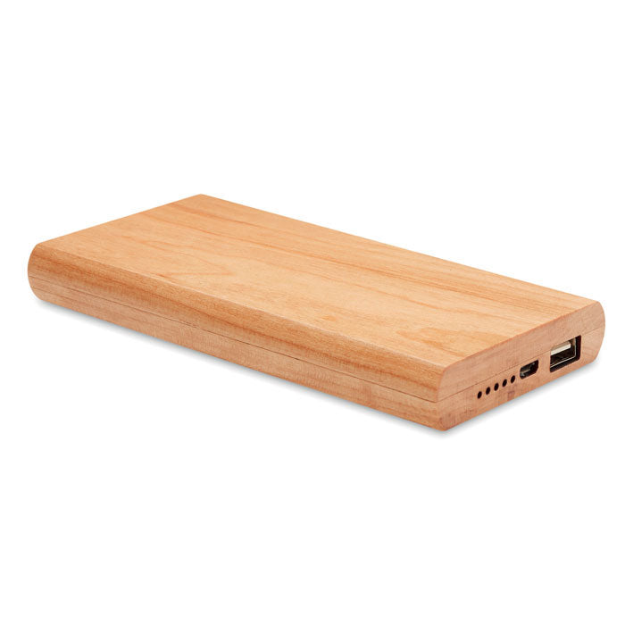 Powerbank 4000 mAh met bamboe behuizing, hout