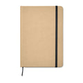 A5 notitieboek van gerecycled karton, FSC, zwart