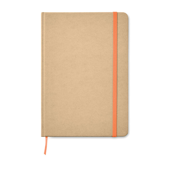 A5 notitieboek van gerecycled karton, FSC, oranje