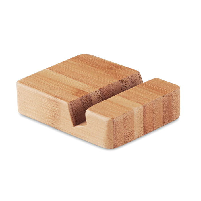 Telefoonstandaard van bamboe, compact, hout