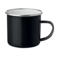Emaille mok, 350 ml, zwart