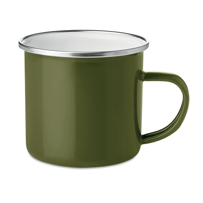 Emaille mok, 350 ml, groen