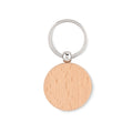 Ronde sleutelhanger van hout, hout
