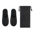Hotelslippers, maat 43-44, zwart