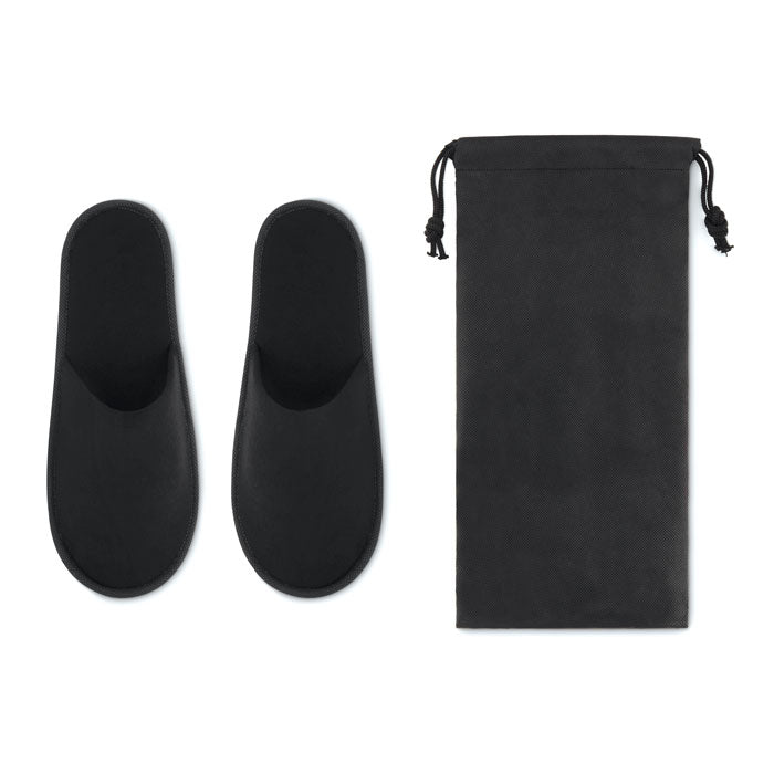 Hotelslippers, maat 43-44, zwart