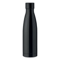 Drinkfles 500 ml met koperen vacuumisolatie, zwart