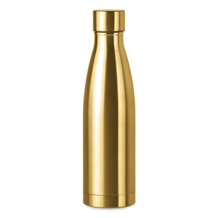 Drinkfles 500 ml met koperen vacuumisolatie, mat goudkleurig