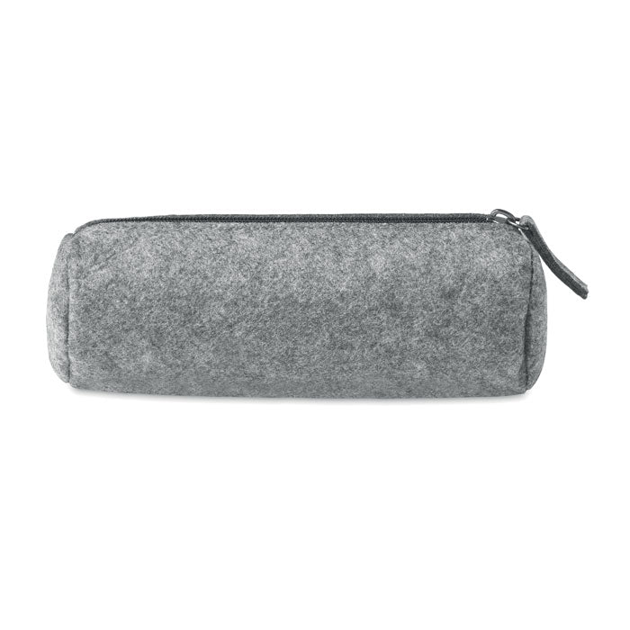 Etui van gerecycled vilt met rits, grijs