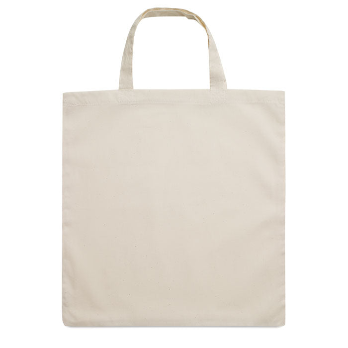 Boodschappentas van katoen met korte hengsels, 140 g/m2, beige
