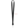 Lanyard met uittrekbare badgehouder, zwart