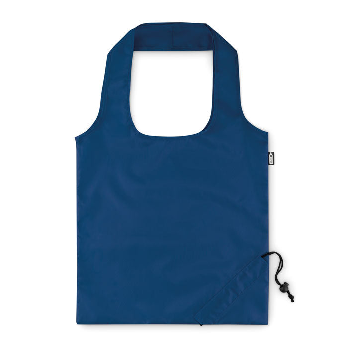 Opvouwbare boodschappentas van gerecycled RPET, blauw