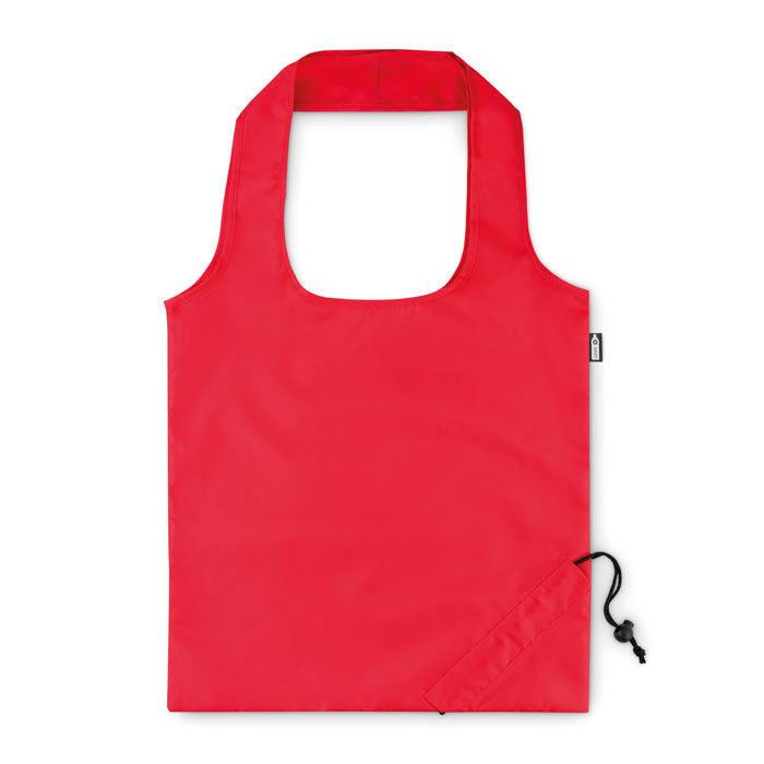 Opvouwbare boodschappentas van gerecycled RPET, rood