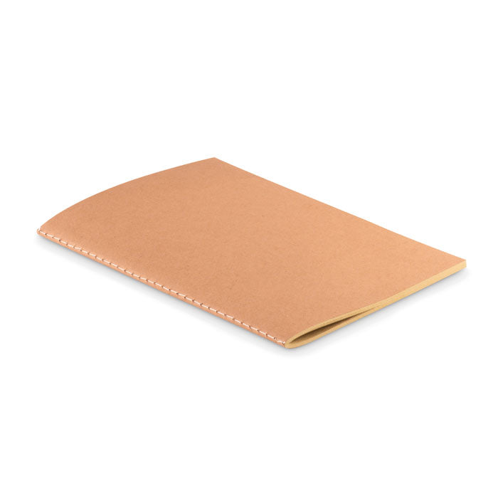 A5 schrift met kartonnen kaft, gerecycled papier, beige