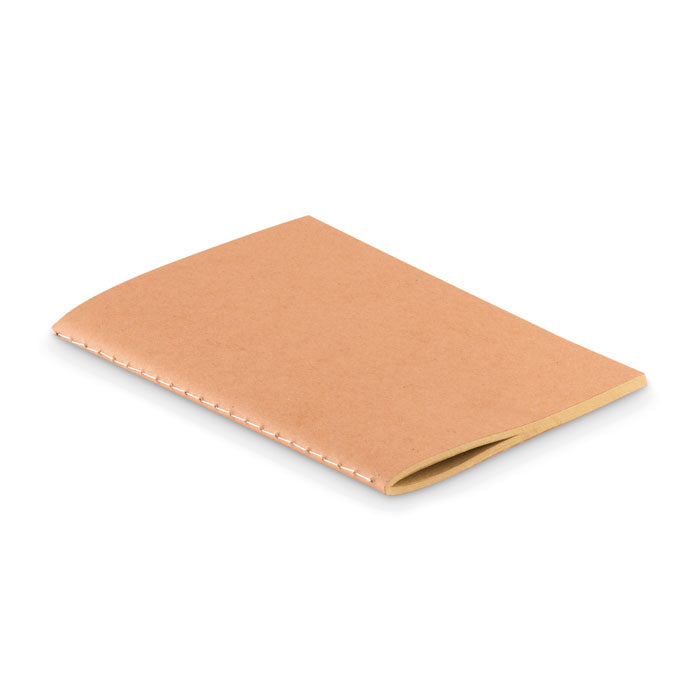A6 schrift met kartonnen kaft, gerecycled papier, beige