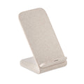 Draadloze oplader met dubbele spoel, tarwestro, beige