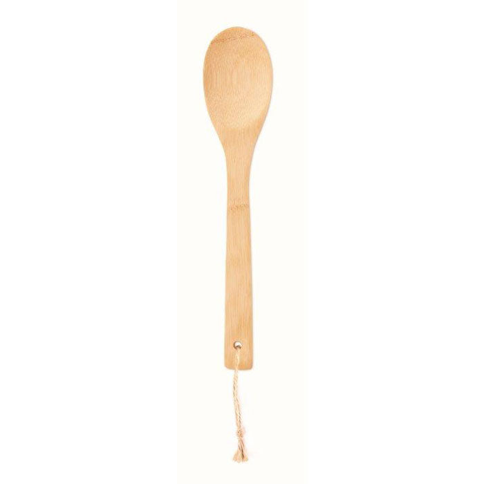 Salade lepel van bamboe, beige
