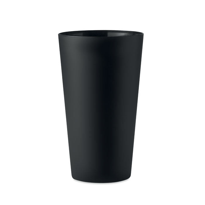 Herbruikbare festivalbeker 500 ml, zwart
