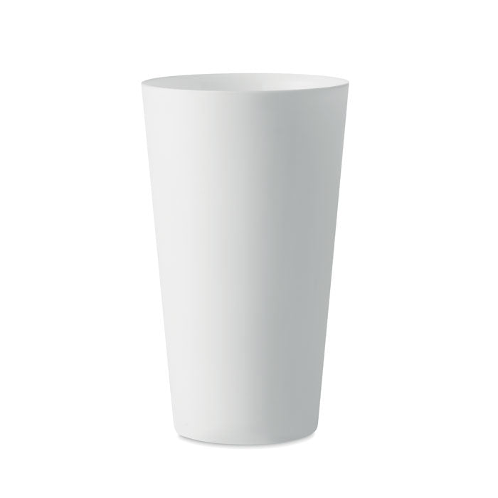 Herbruikbare festivalbeker 500 ml, wit