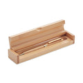 Balpen van bamboe in geschenkdoosje, hout