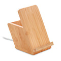 Bureauset van bamboe: pennenbakje en oplader, hout