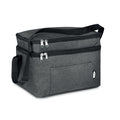 Koeltas met 2 compartimenten, gerecycled, zwart