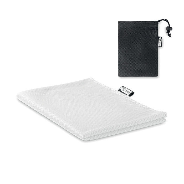 Sporthanddoek van gerecycled RPET, wit