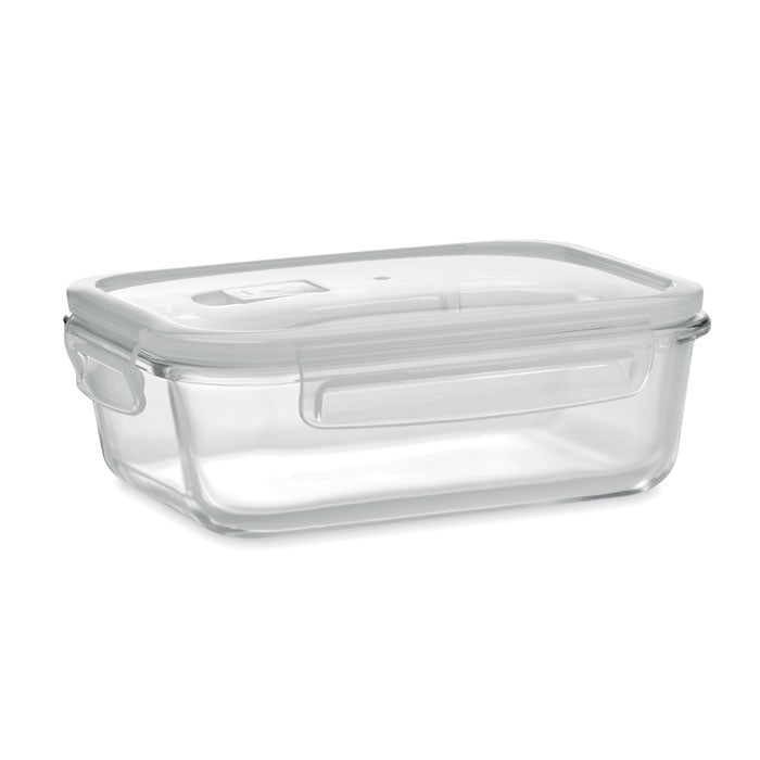 Lunchbox van glas, 900 ml, magnetronbestendig, transparant