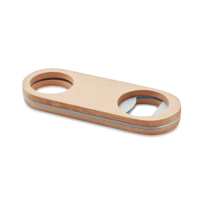 Flesopener met bamboe toplaag, hout
