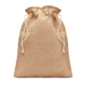 Geschenkzakje van jute, beige