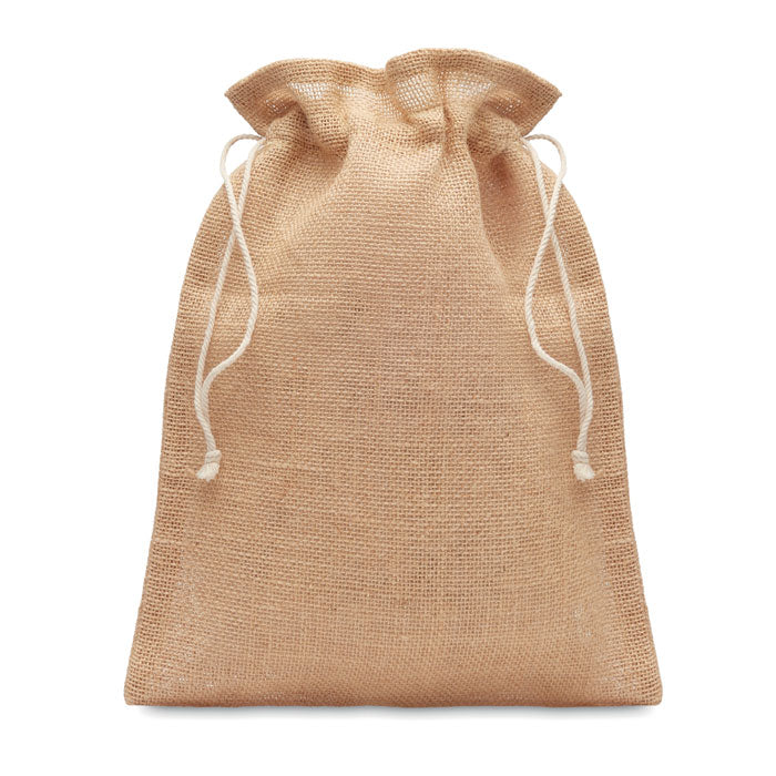 Geschenkzakje van jute, beige