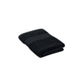 Badstof handdoek 100x50 cm, organisch katoen, zwart
