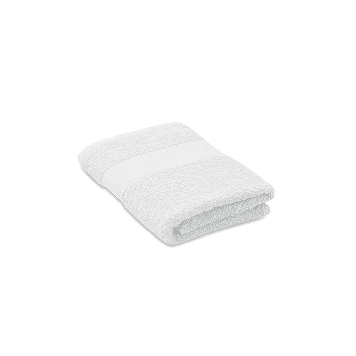 Badstof handdoek 100x50 cm, organisch katoen, wit