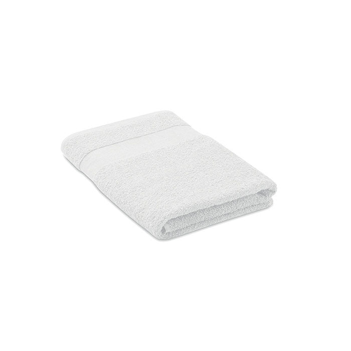Badstof handdoek 140x70 cm, organisch katoen, wit