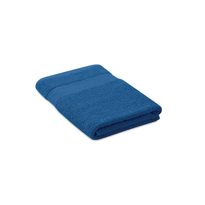 Badstof handdoek 140x70 cm, organisch katoen, royal blauw
