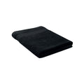 Badstof handdoek 180x100 cm, organisch katoen, zwart