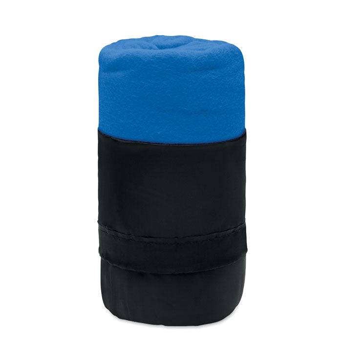 Reisdeken van gerecycled fleece, royal blauw