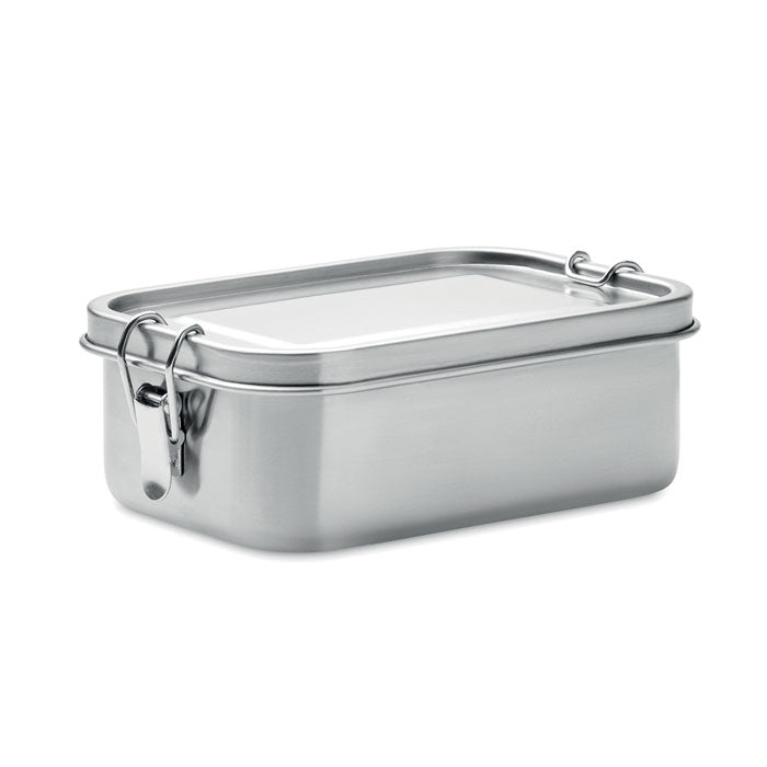 Lunchbox van roestvrij staal, 750 ml, mat zilver