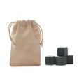 Set van 4 herbruikbare ijsblokjes, beige