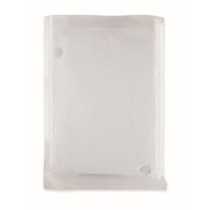 Opvouwbare regenponcho, biologisch afbreekbaar, transparant