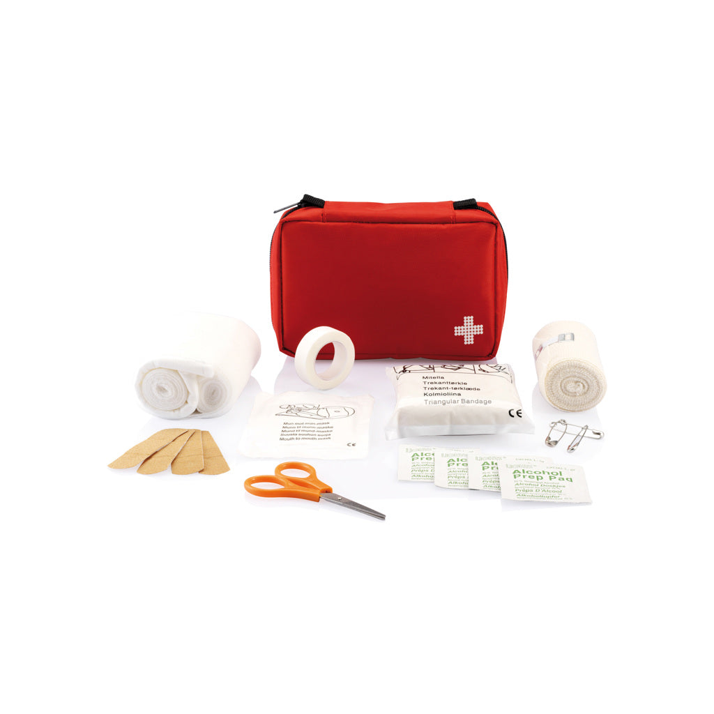 EHBO-set, 24-delig, brievenbuspakket, rood