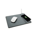 Muismat met 5W draadloze oplader, van PU, zwart